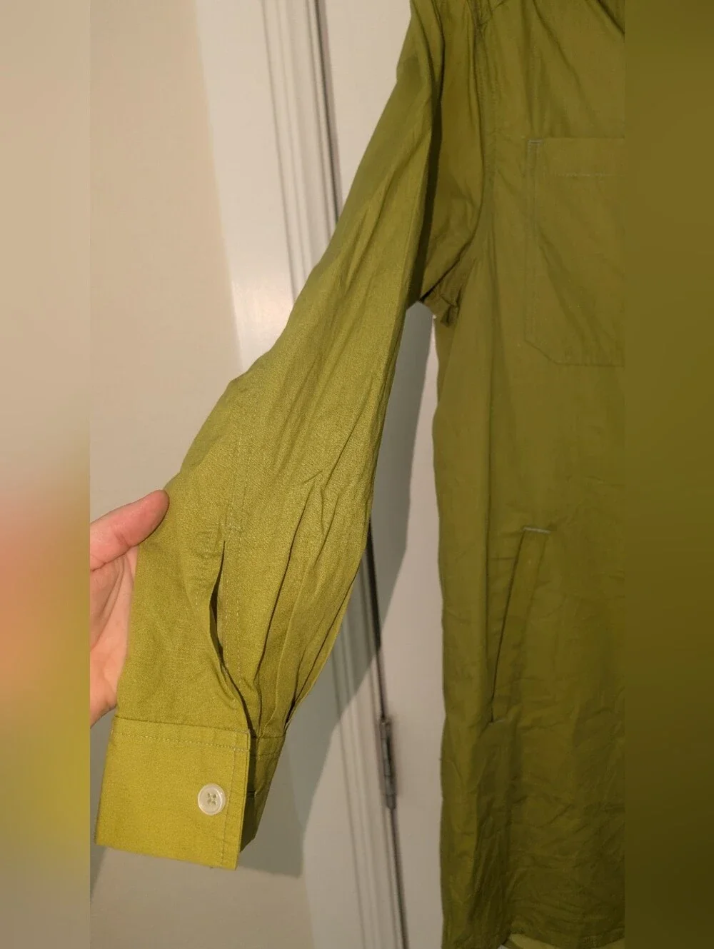 Rebecca Minkoff Green‎ Line Chartreuse Shirt Dress XS